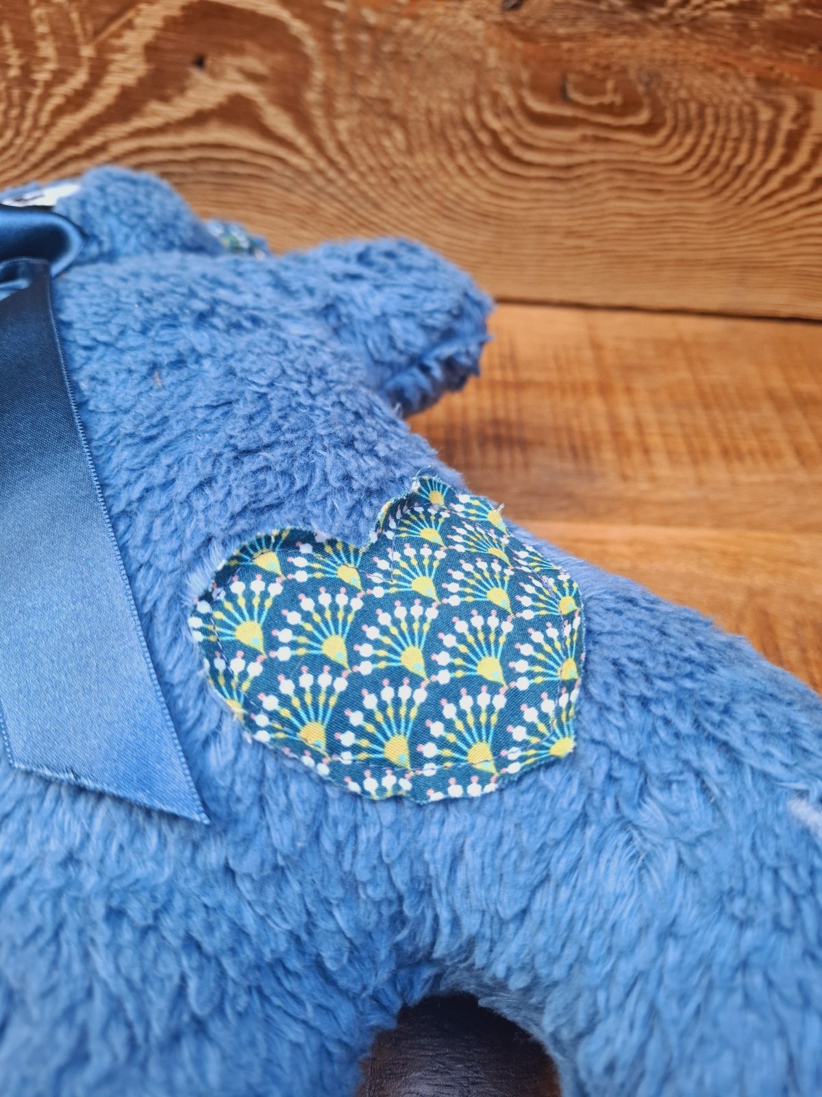 Dhoortje zorgenvriendje hart blauw Dhoortje verzwaringsknuffel blauw - Afbeelding 3