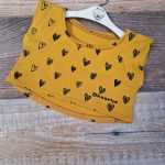 Dhoortje truitje okergeel hartjes