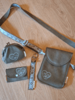 Groen lederlook tasje - Afbeelding 4