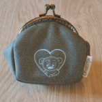 Groen lederen portemonnee