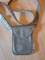 Groen lederlook tasje