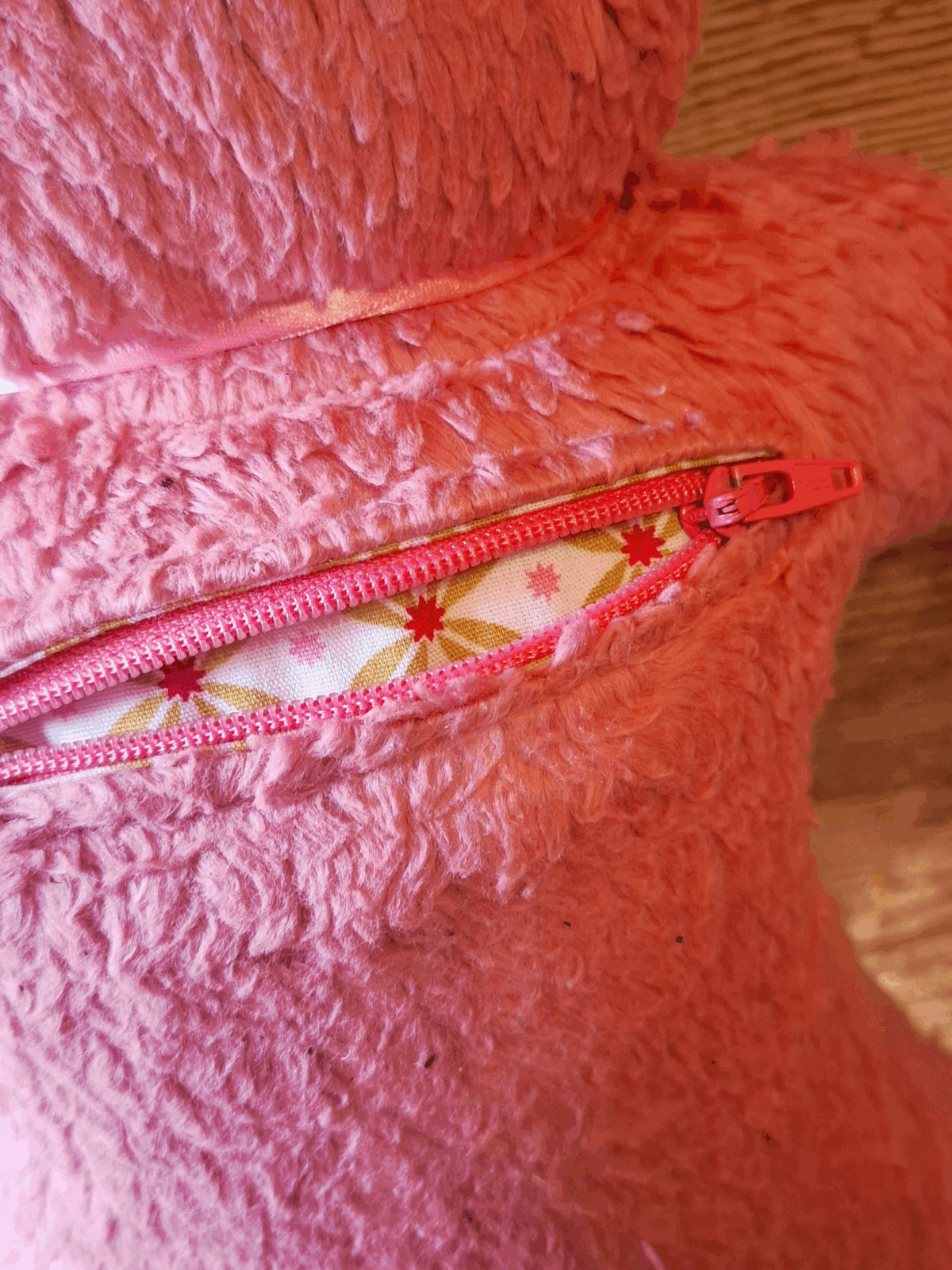 Dhoortje jouw zorgenvriendje Oud-roze wit rits 1003 Dhoortje Oud-roze - Afbeelding 3