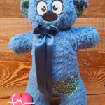 Dhoortje met hartslag blauw