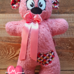 Dhoortje met hartslag oud-roze