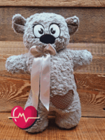 Dhoortje met hartslag Beige