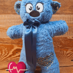 Dhoortje met hartslag blauw