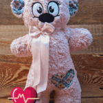 Dhoortje met hartslag roze