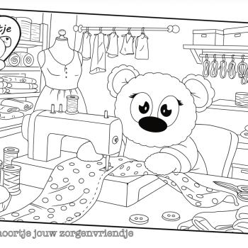 Dhoortje in het atelier